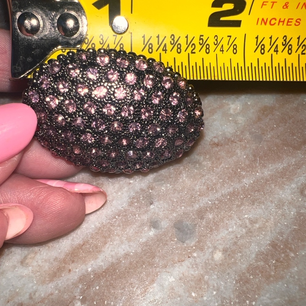 Pink Rhinestone Statement Ring - Picture 4 of 5